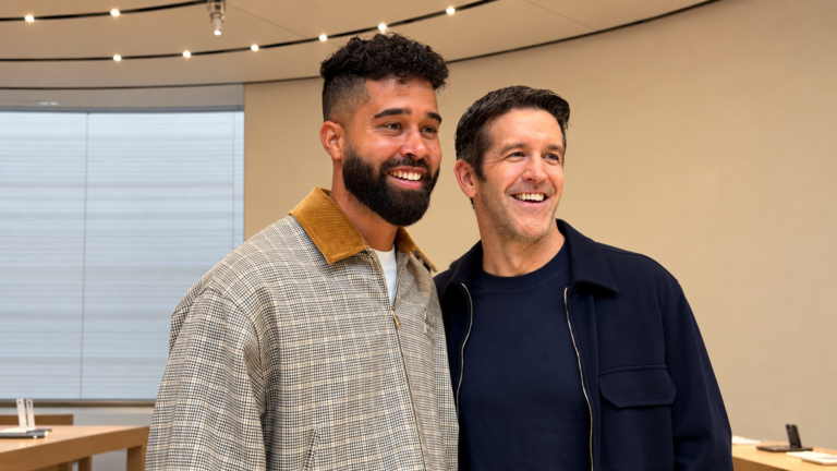 AP Dhillon joins Apple CEO John Ternus at Apple Park for the launch of the foldable iPhone